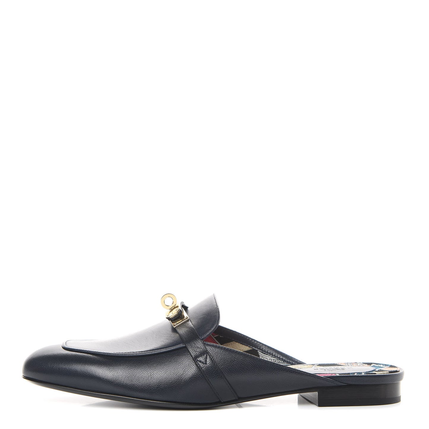 Goatskin Oz Mules 41 Bleu Indigo