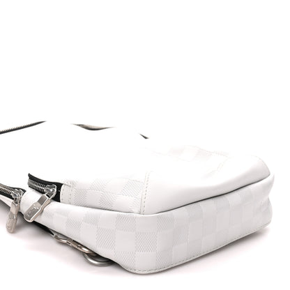 Louis Vuitton Damier Infini Avenue Sling Bag White 8 of 9