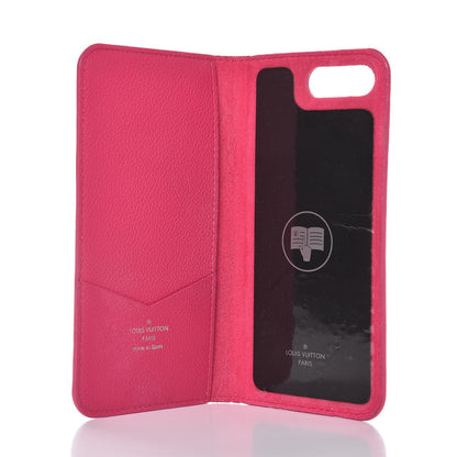Louis Vuitton Monogram Cuir iPhone 8 Plus Folio Case Fuchsia 6 of 11