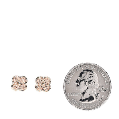 Van Cleef & Arpels 18K Rose Gold Sweet Alhambra Earrings 2 of 5