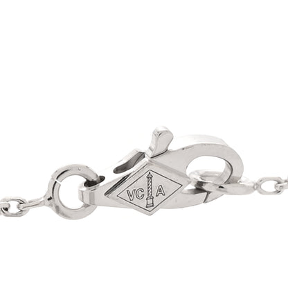 Van Cleef & Arpels 18K White Gold Diamond Sweet Alhambra Bracelet 3 of 5