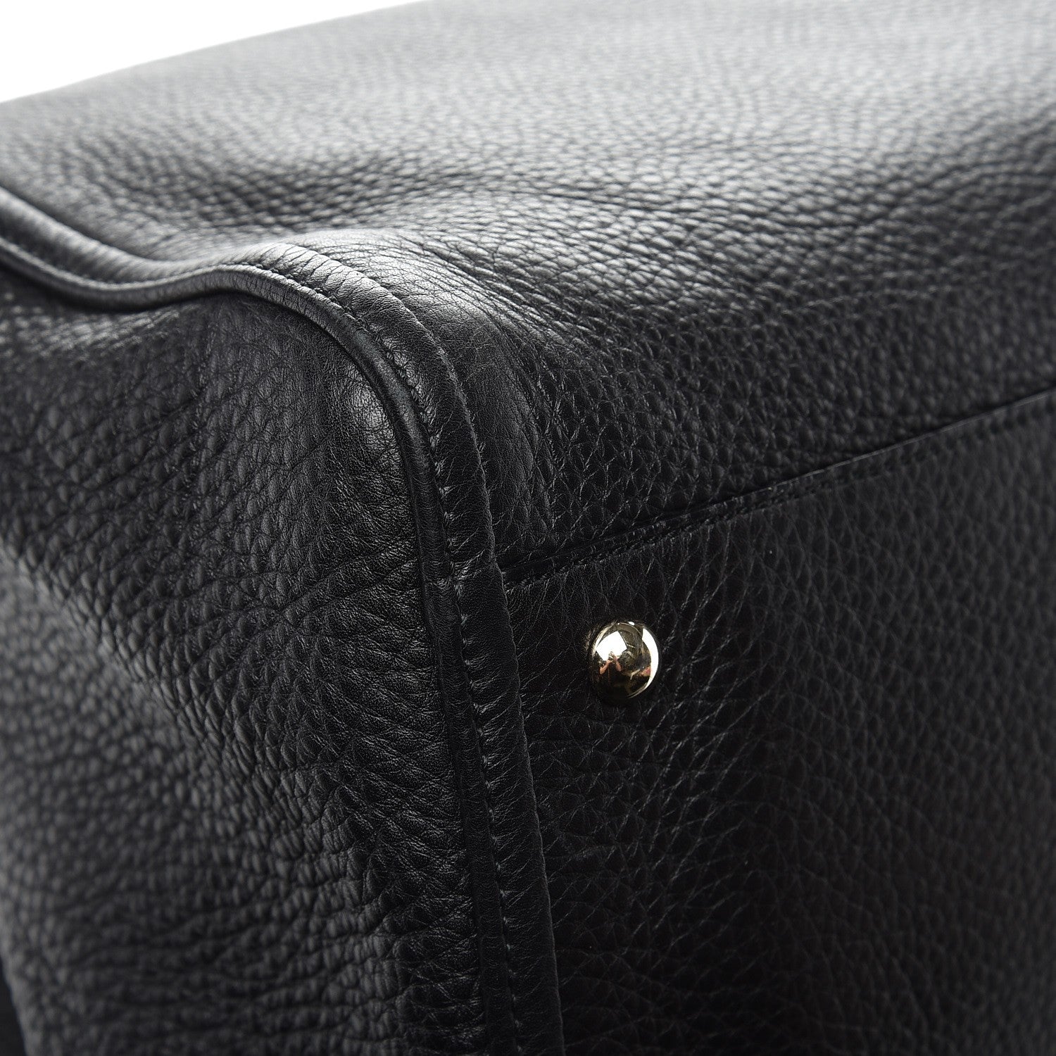 Gucci Pebbled Calfskin Medium Soho Shoulder Bag Black 10 of 11