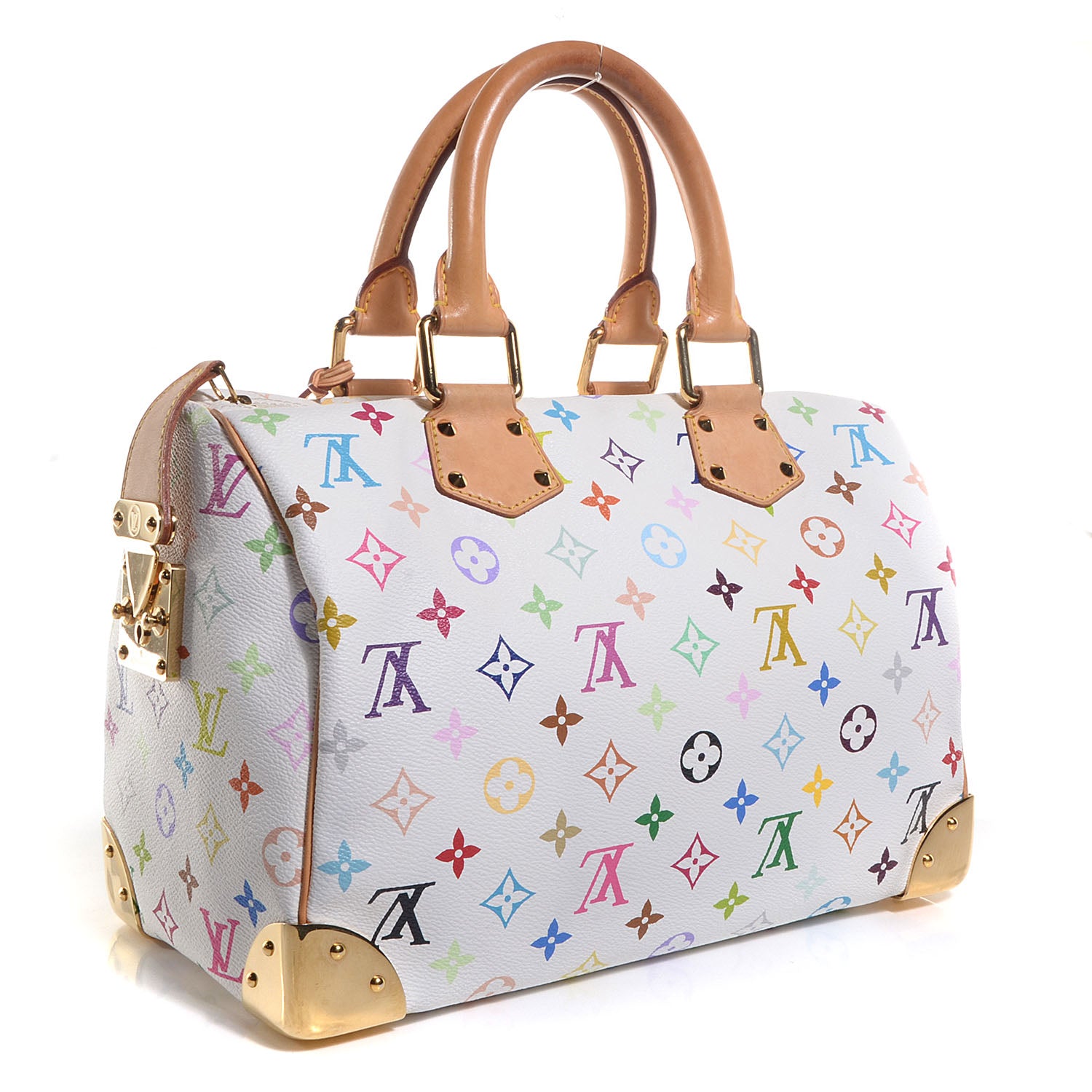 Louis Vuitton Monogram Multicolor Speedy 30 White 3 of 8