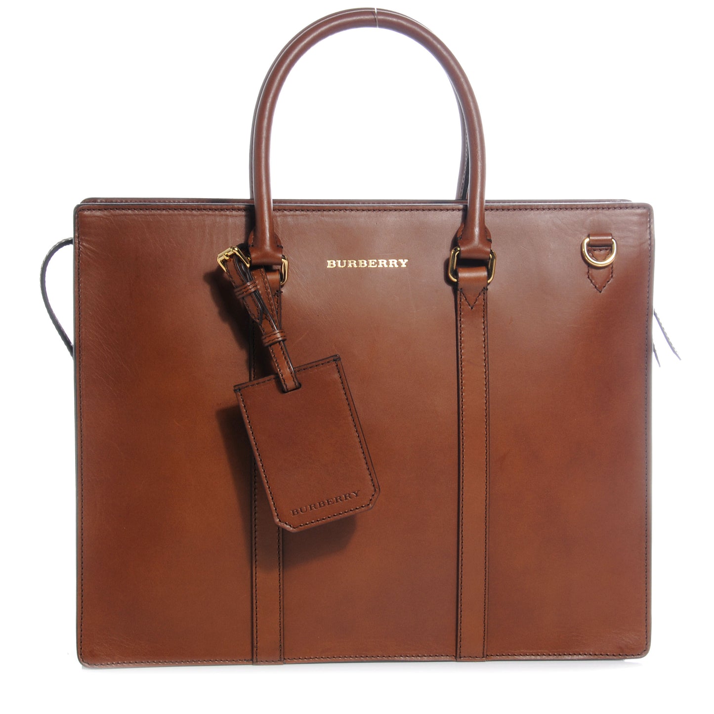 Sartorial Leather Briefcase Brown Ochre