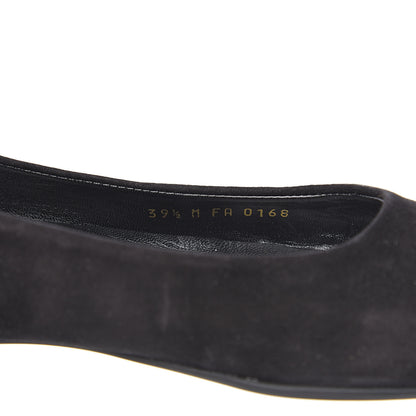 Louis Vuitton Suede Monogram Uniformes Ballet Flats 39.5 Black 7 of 9