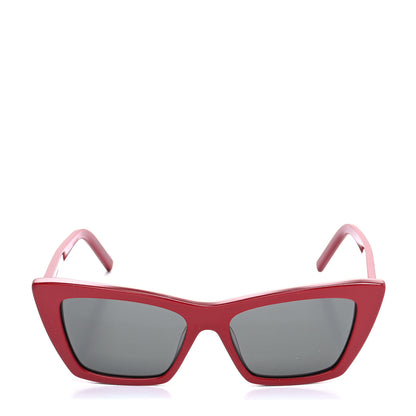 Saint Laurent Mica SL 276 Acetate Cat Eye Sunglasses Red 2 of 7