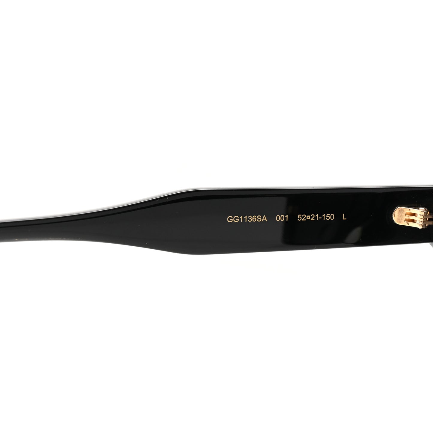Acetate Square Frame Sunglasses GG1136SA Black