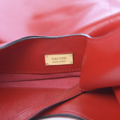 Tom Ford Ramskin Small Alix Padlock Zip Shoulder Bag Dark Orange 8 of 13