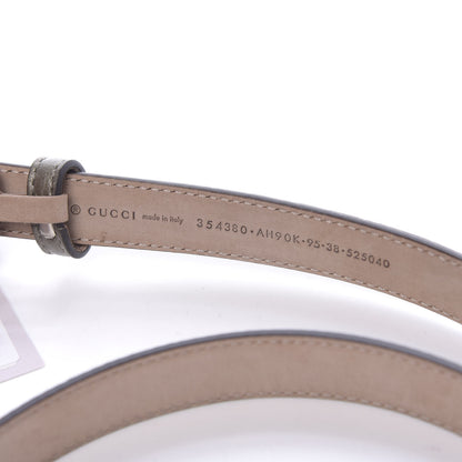 Gucci Calfskin Crystal Interlocking G Belt 95 38 Sasso 3 of 5