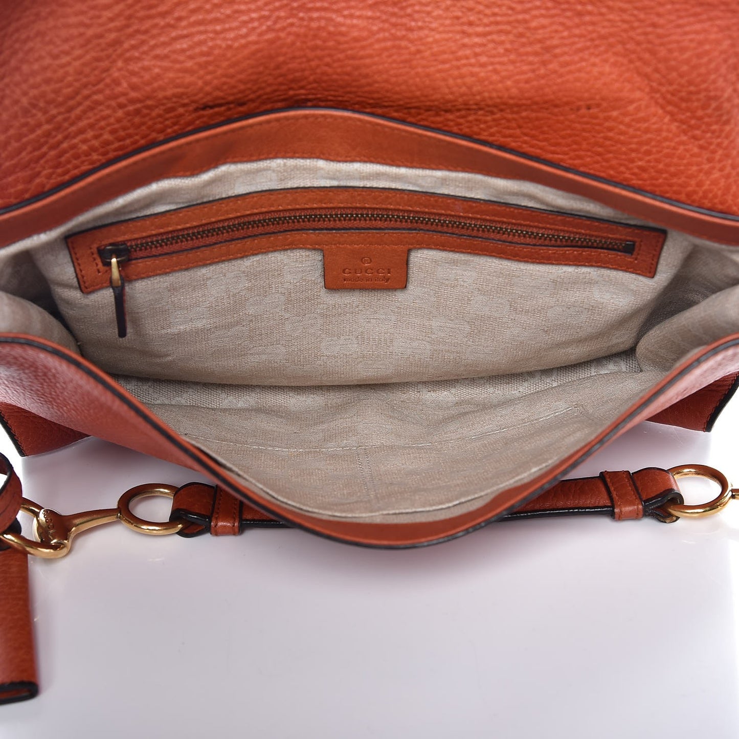 Calfskin Harness Shoulder Bag New Rust