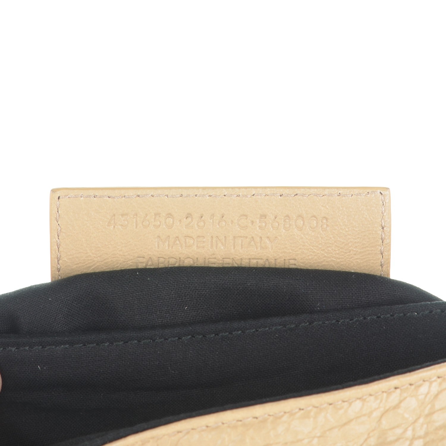 Balenciaga Agneau Classic Hardware Mini Envelope Strap Clutch Beige Sable 7 of 7