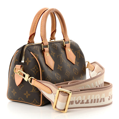 Louis Vuitton Monogram Speedy Bandouliere 20 Beige 3 of 12