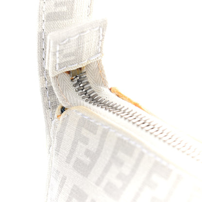 Fendi Zucchino Spalmati Pochette White Blue 5 of 5