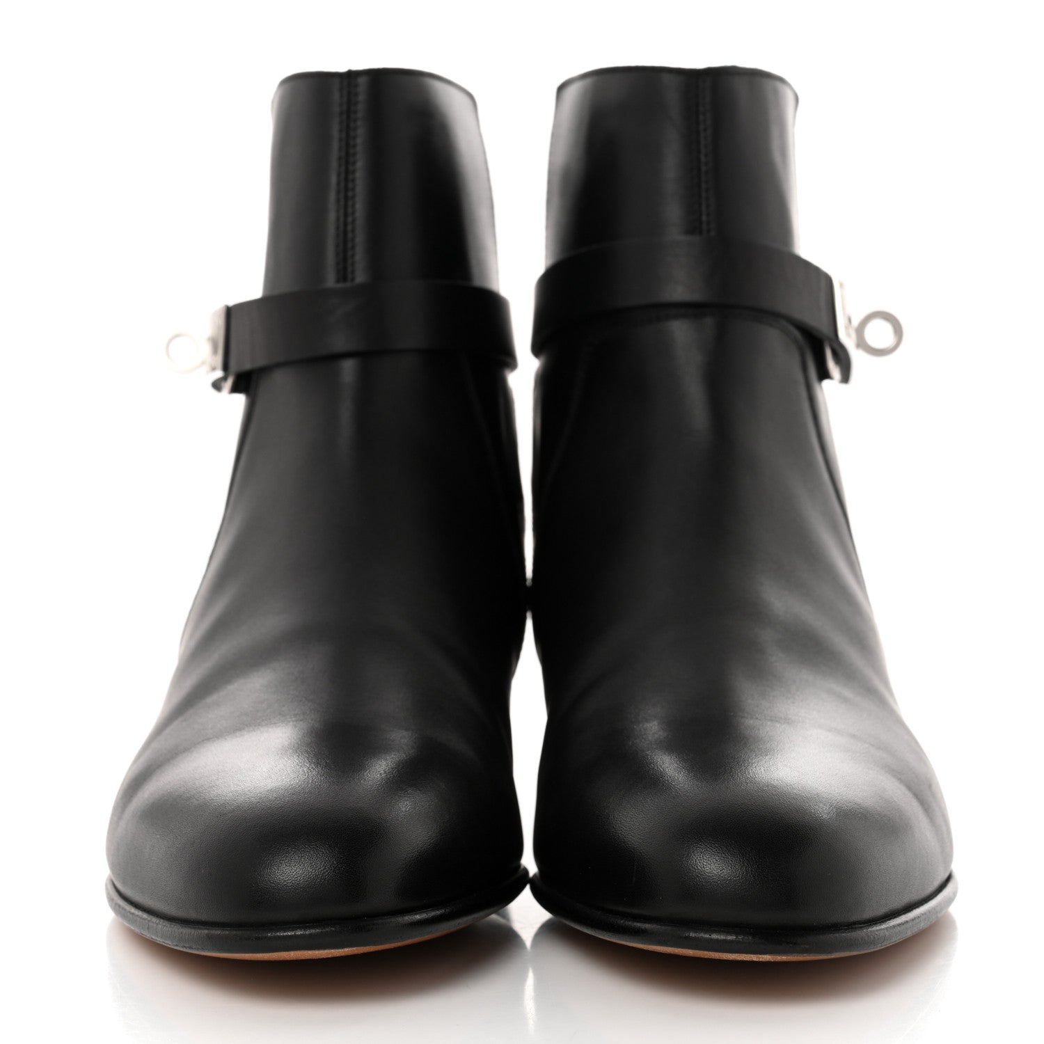 Hermes Calfskin Neo Low Boots 36.5 Black 2 of 8