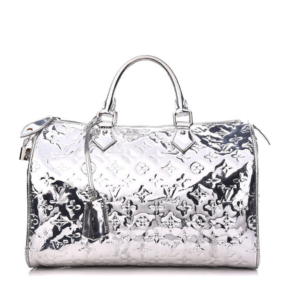 Louis Vuitton Monogram Miroir Speedy 30 Silver 1 of 20