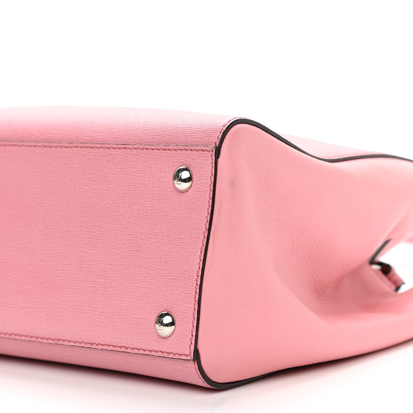 Vitello Elite Flamingo Mink Monster Charm Petite 2Jours Tote Pink Multicolor