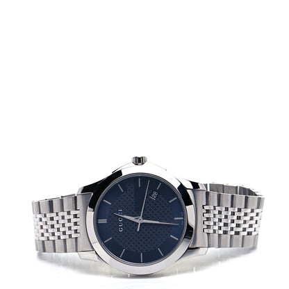 Gucci Stainless Steel 38mm G-Timeless Quartz Watch Navy 2 of 6