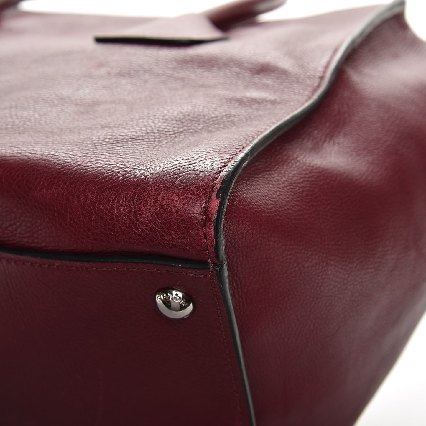 Glace Calf Twin Pocket Tote Fuxia