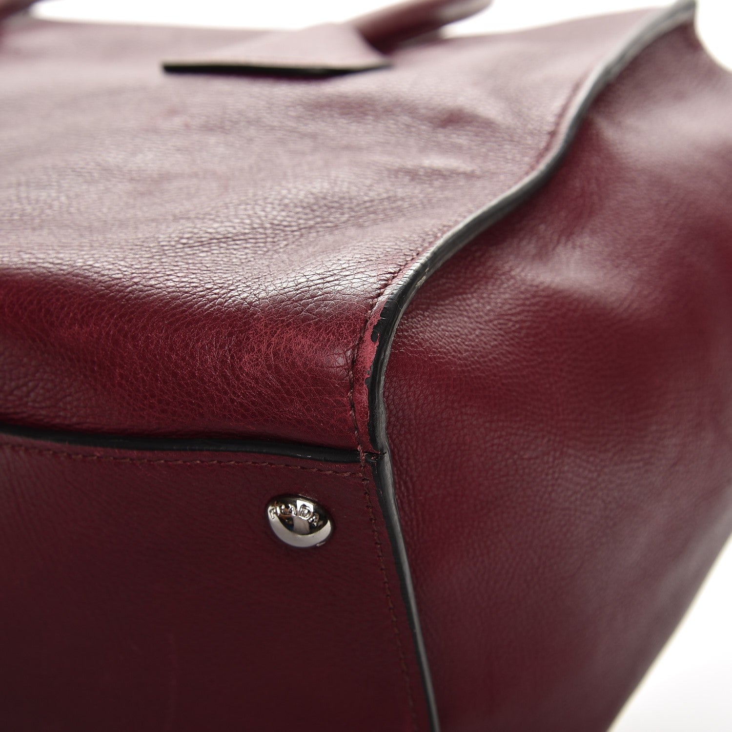 Prada Glace Calf Twin Pocket Tote Fuxia 22 of 22