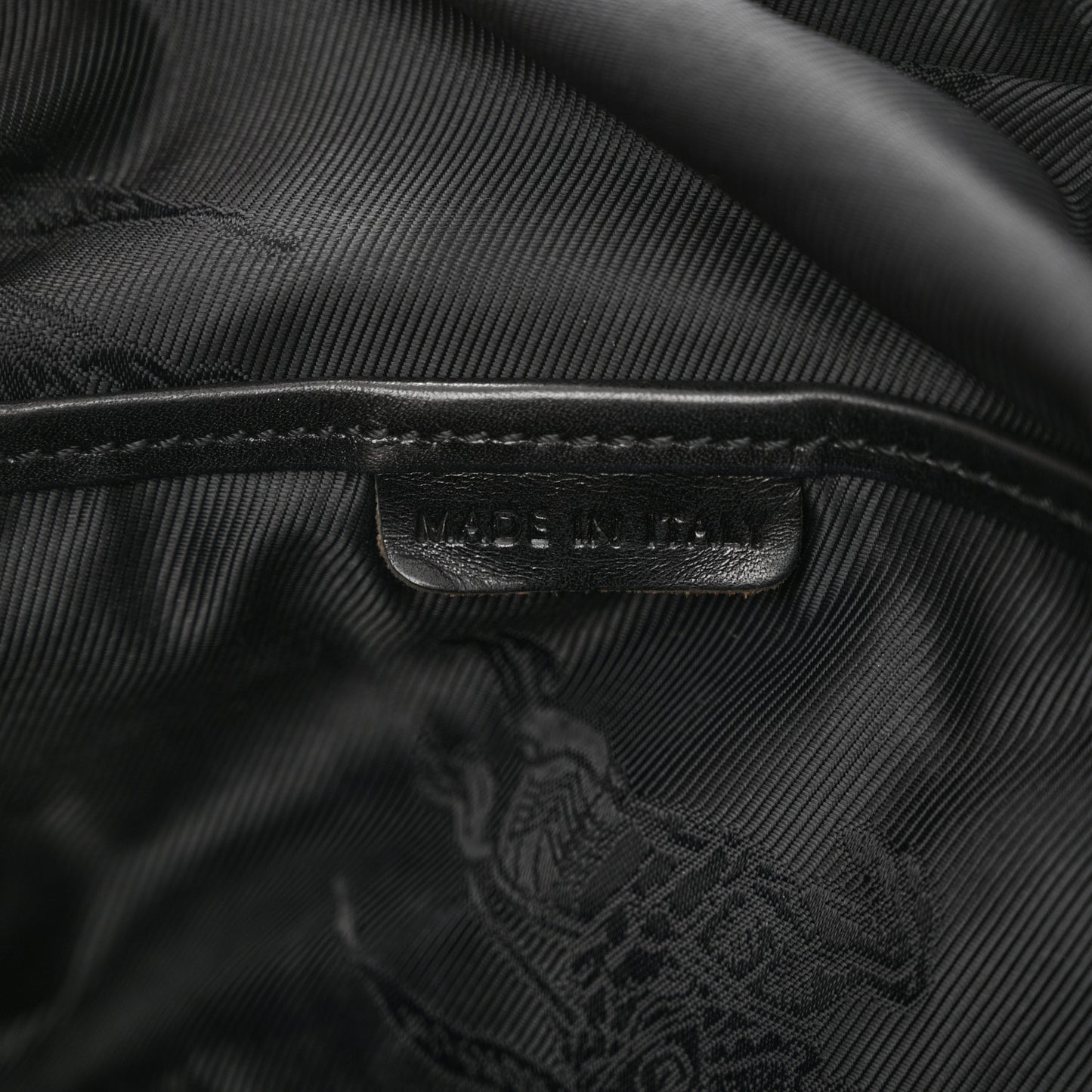 Prorsum Calfskin Studded Knight Satchel Black