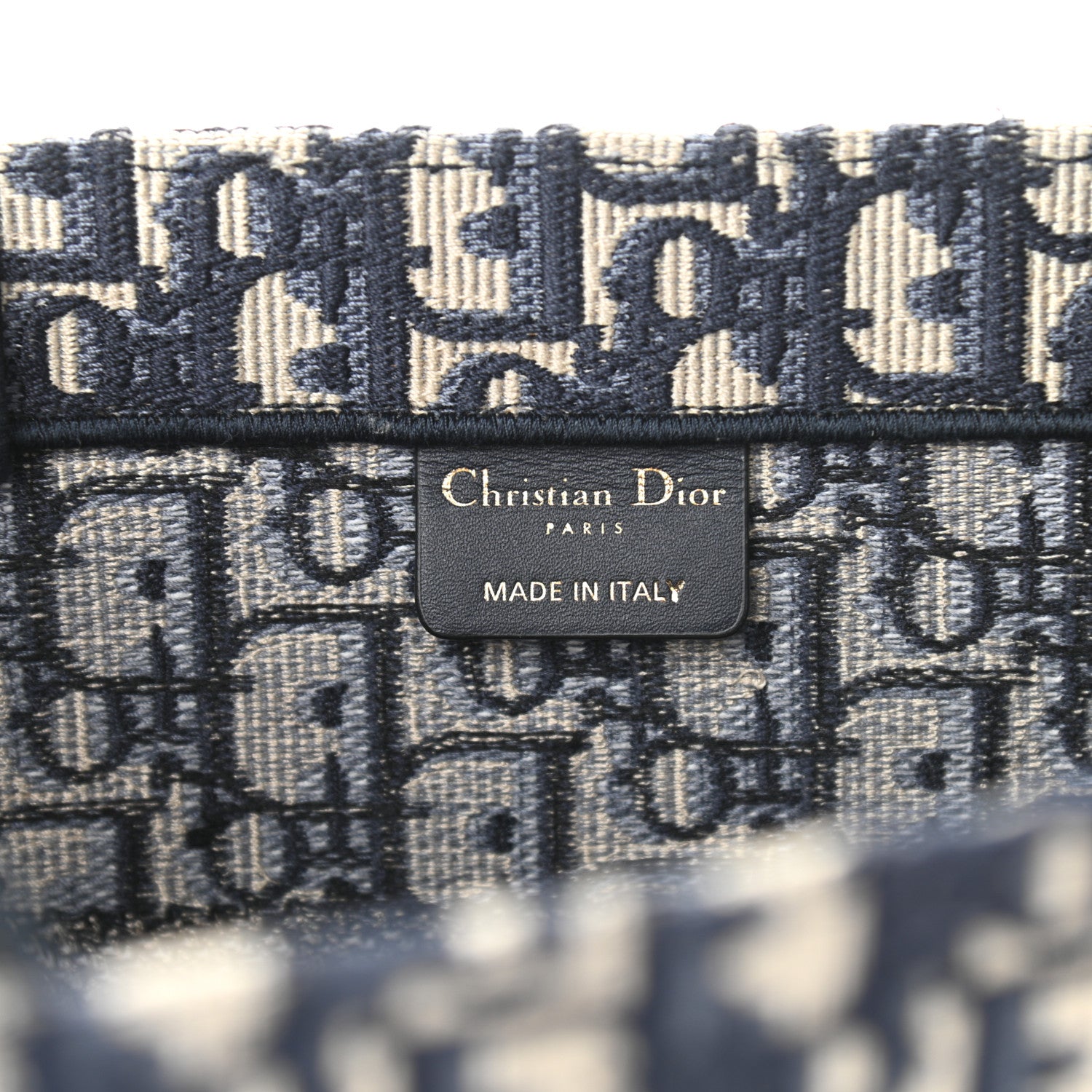 Christian Dior Oblique Medium Book Tote Blue Multicolor 6 of 10