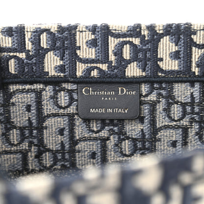Christian Dior Oblique Medium Book Tote Blue Multicolor 6 of 10