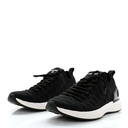 Chanel Fabric Logo Sneakers 38 Black 3 of 8