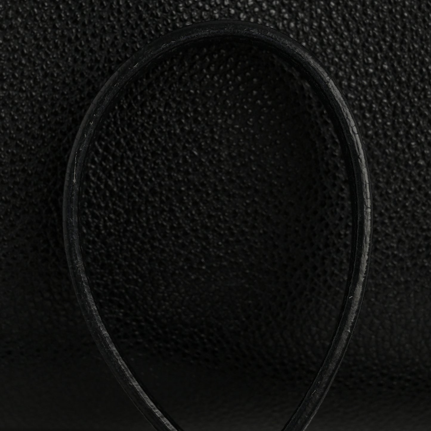 Grained Calfskin Baby Sac De Jour Black