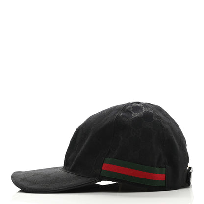Gucci Monogram Web Baseball Hat M Black 4 of 11