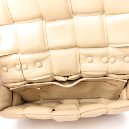 Bottega Veneta Lambskin Maxi Intreccio Padded Chain Cassette Crossbody Bag Almond 5 of 8