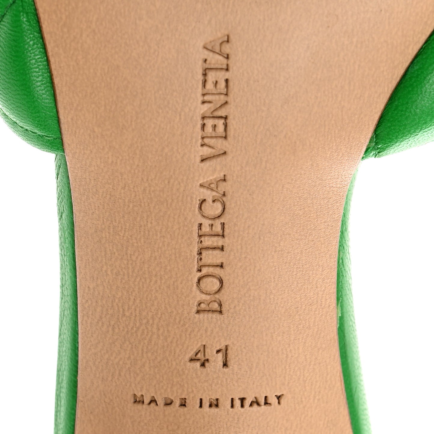 Nappa Matelasse Padded Mule Sandals 41 Parakeet