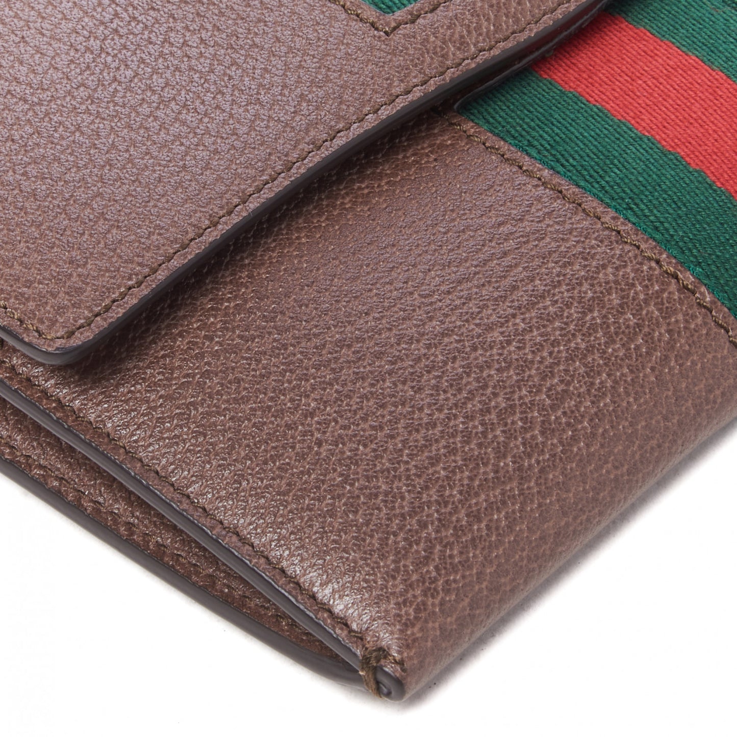 Grained Calfskin Web Totem Three Piece Monogram Shoulder Bag Dark Brown