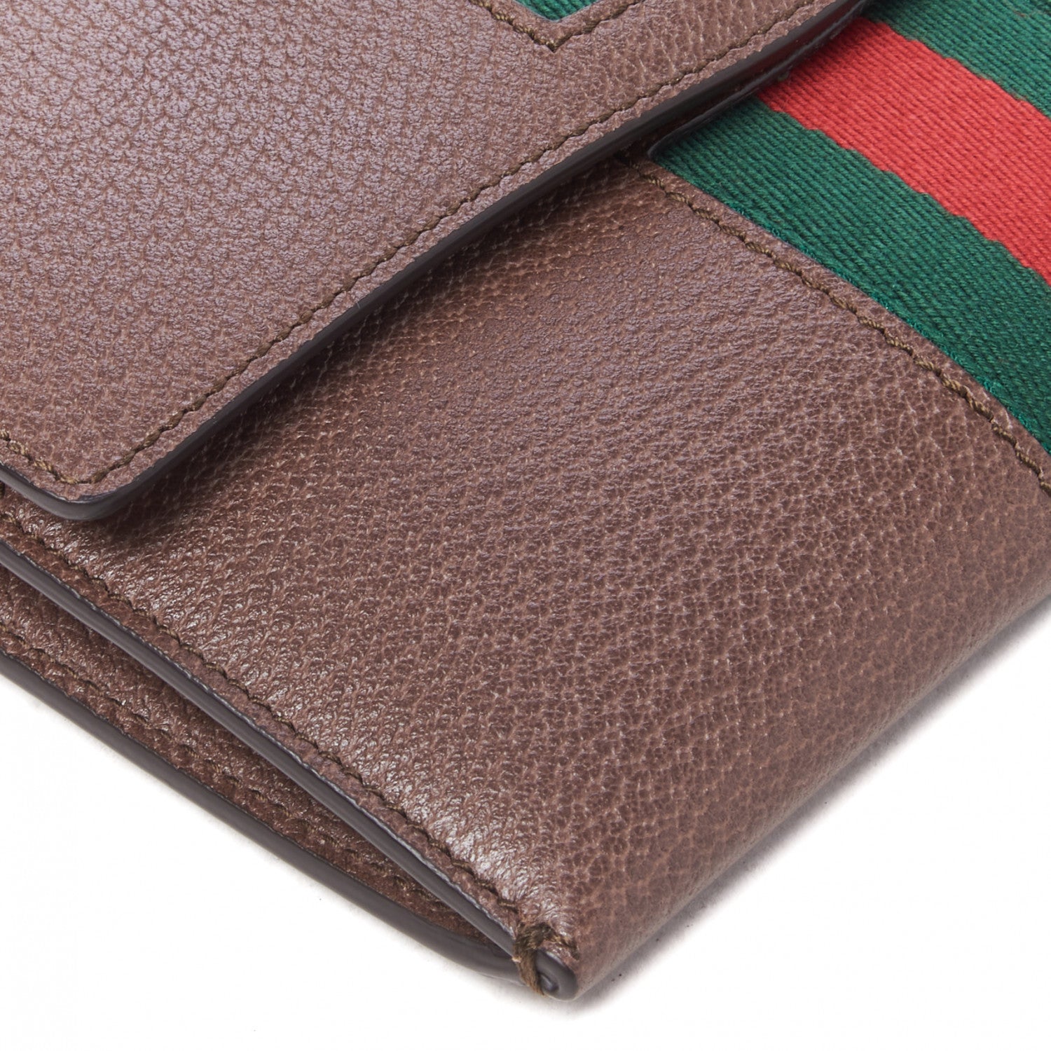 Gucci Grained Calfskin Web Totem Three Piece Monogram Shoulder Bag Dark Brown 6 of 7
