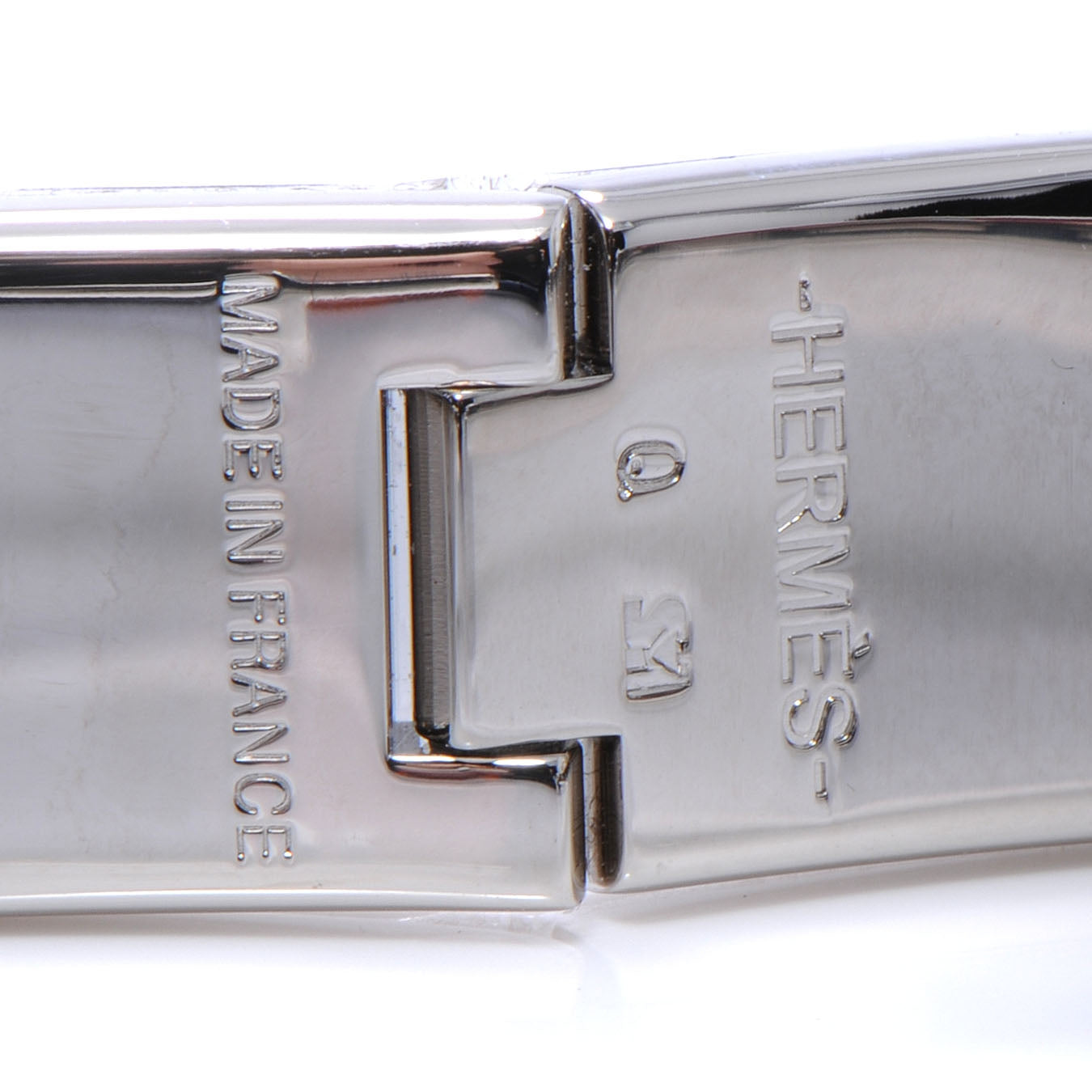 Enamel Narrow Clic Clac H Bracelet PM Black