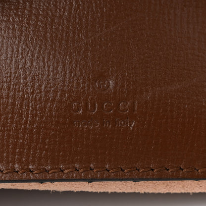 Gucci GG Supreme Monogram Azalea Calfskin Mini Retro Interlocking G Half Moon Bag Beige Ebony Brown Sugar 6 of 11