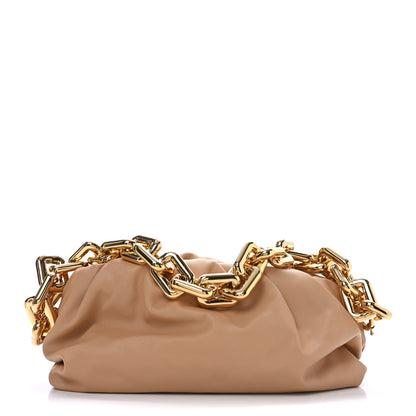 Bottega Veneta Calfskin Chain Pouch Almond 3 of 28