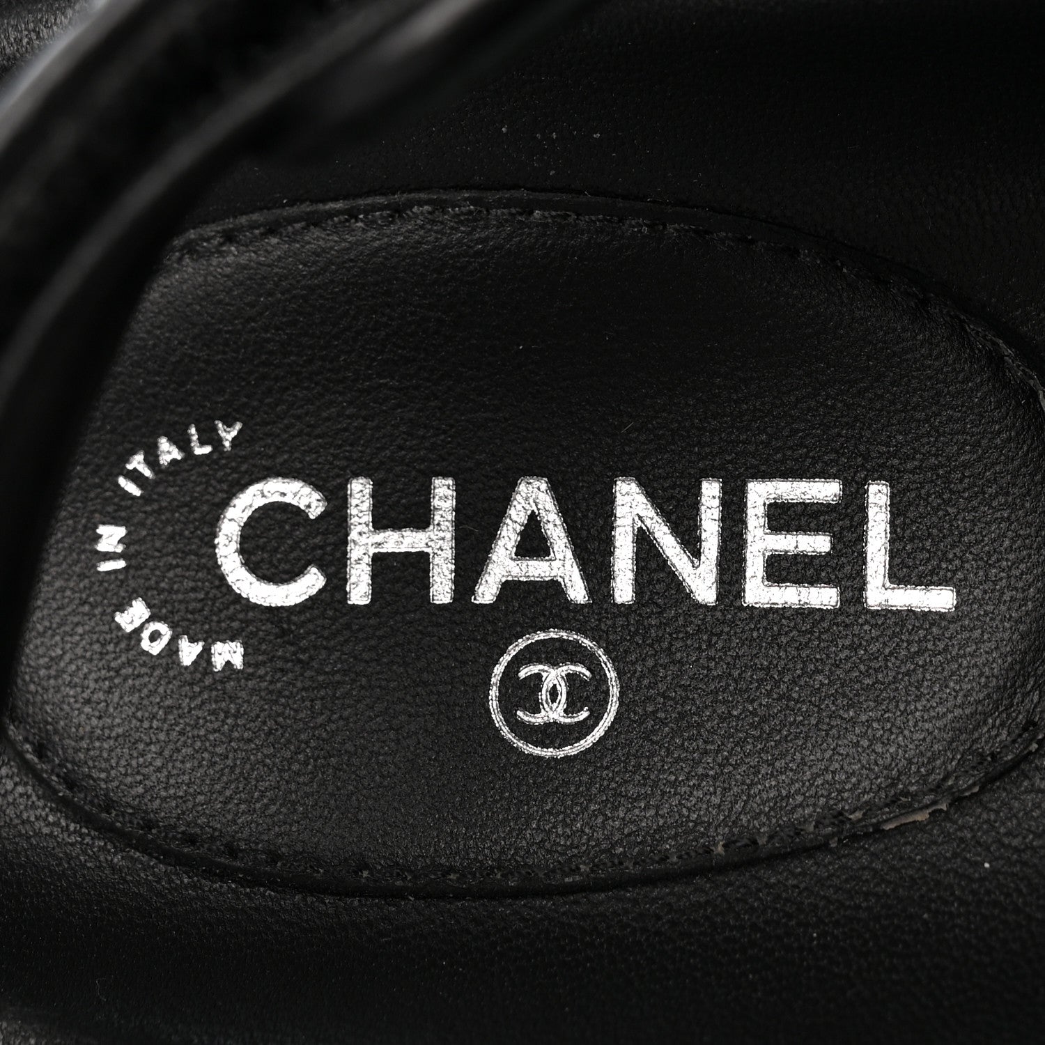 Chanel Lambskin Velcro Dad Sandals 37 So Black 8 of 9