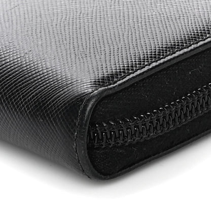 Prada Tessuto Nylon Zip Around Wallet Black 5 of 13
