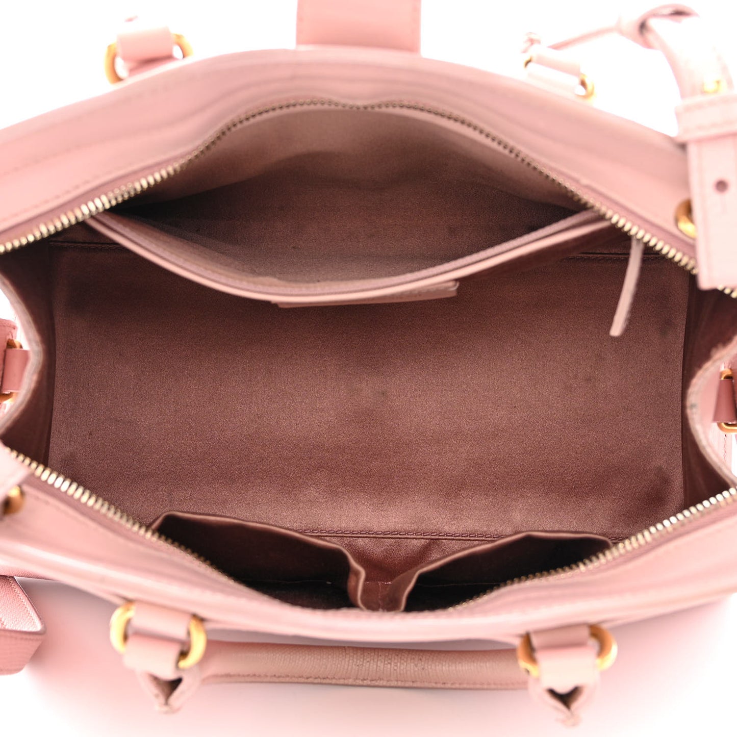 Textured Calfskin Small Cabas ChYc Light Pink