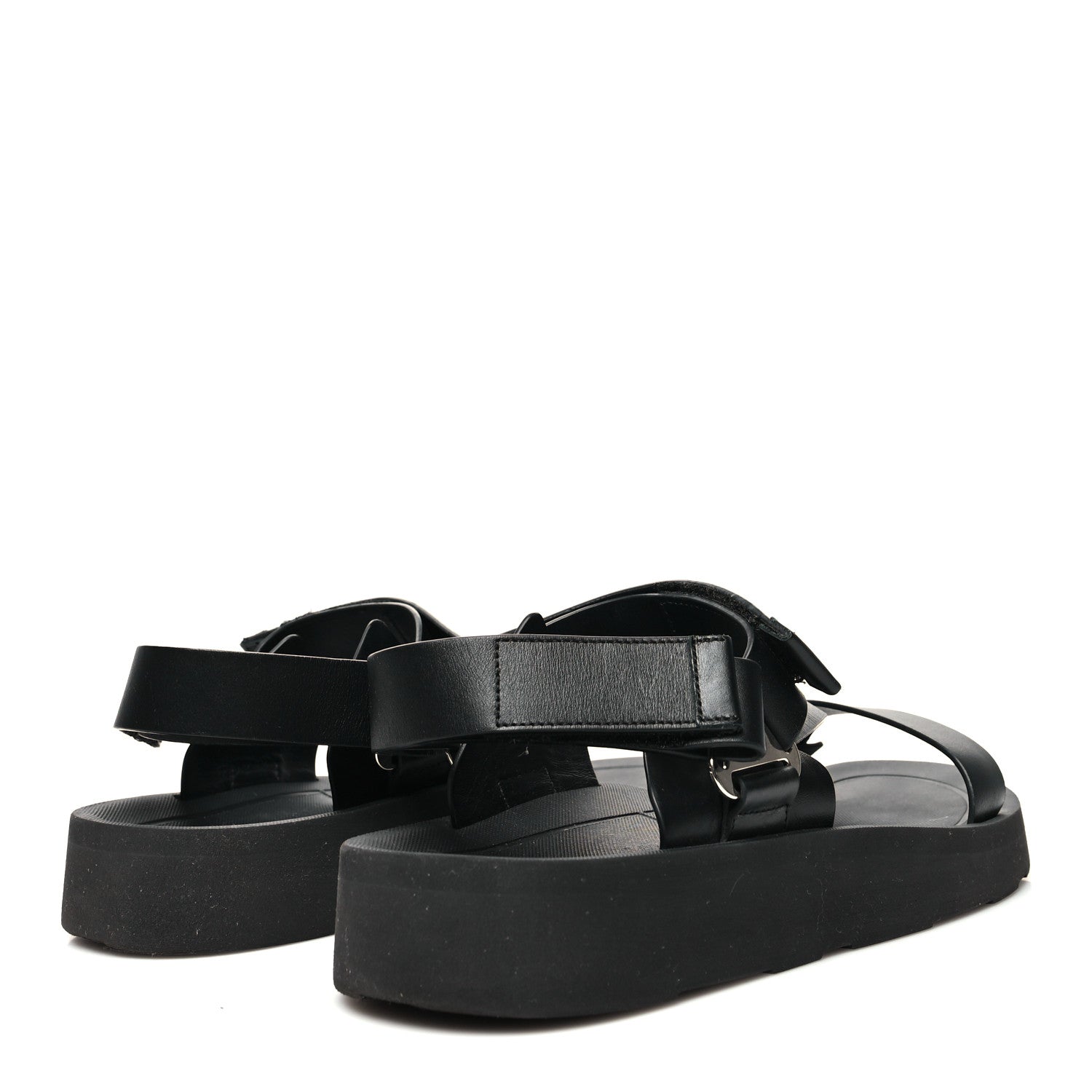 Hermes Calfskin Womens Enid Sandals 43 Black 4 of 9