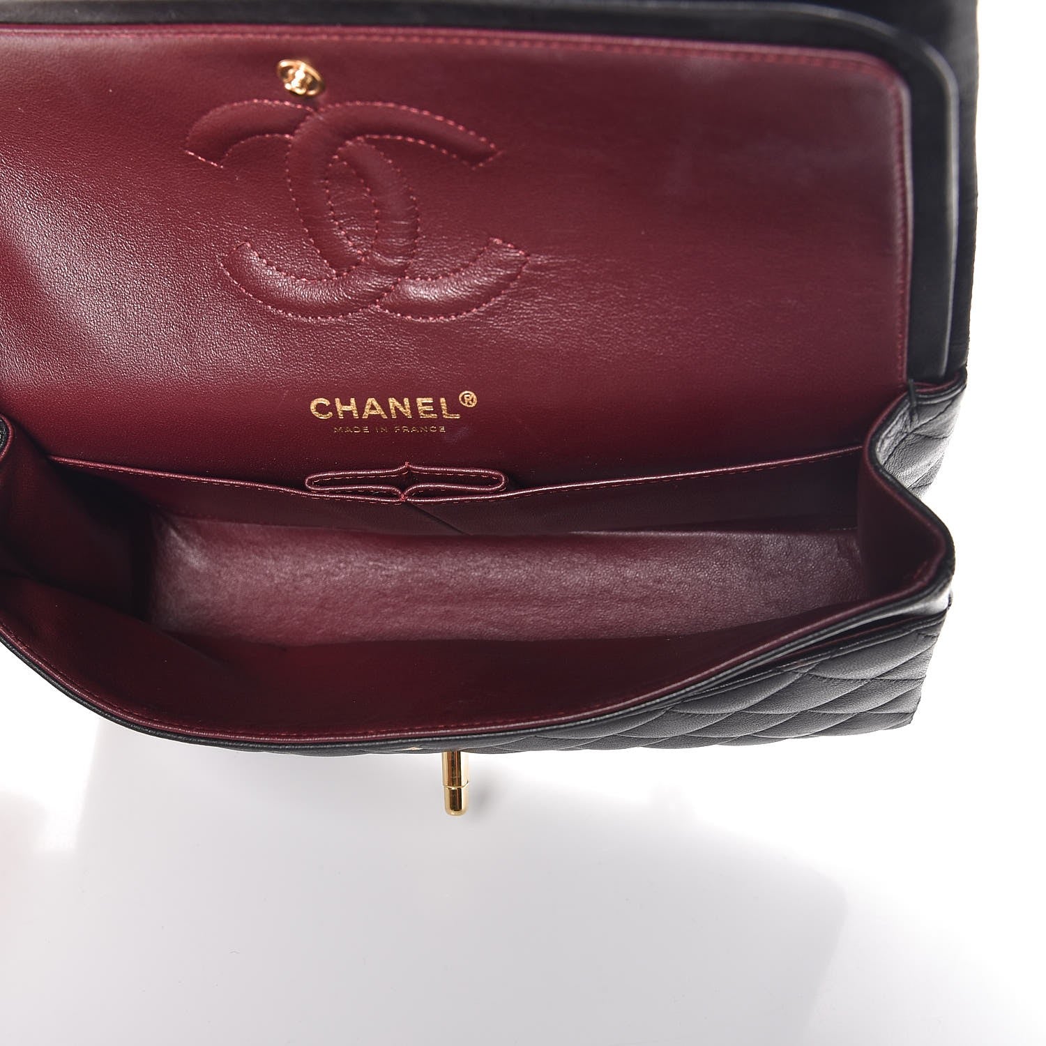 Chanel Lambskin Quilted Medium Double Flap Black 5 of 12