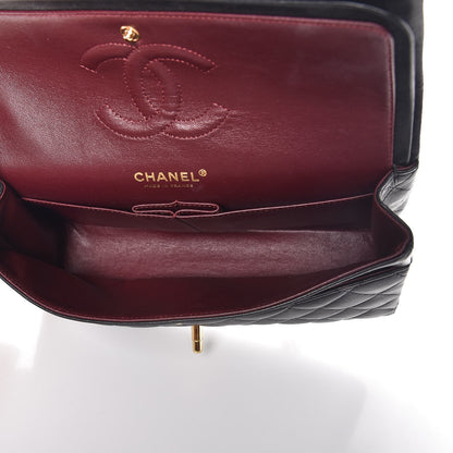 Chanel Lambskin Quilted Medium Double Flap Black 5 of 12