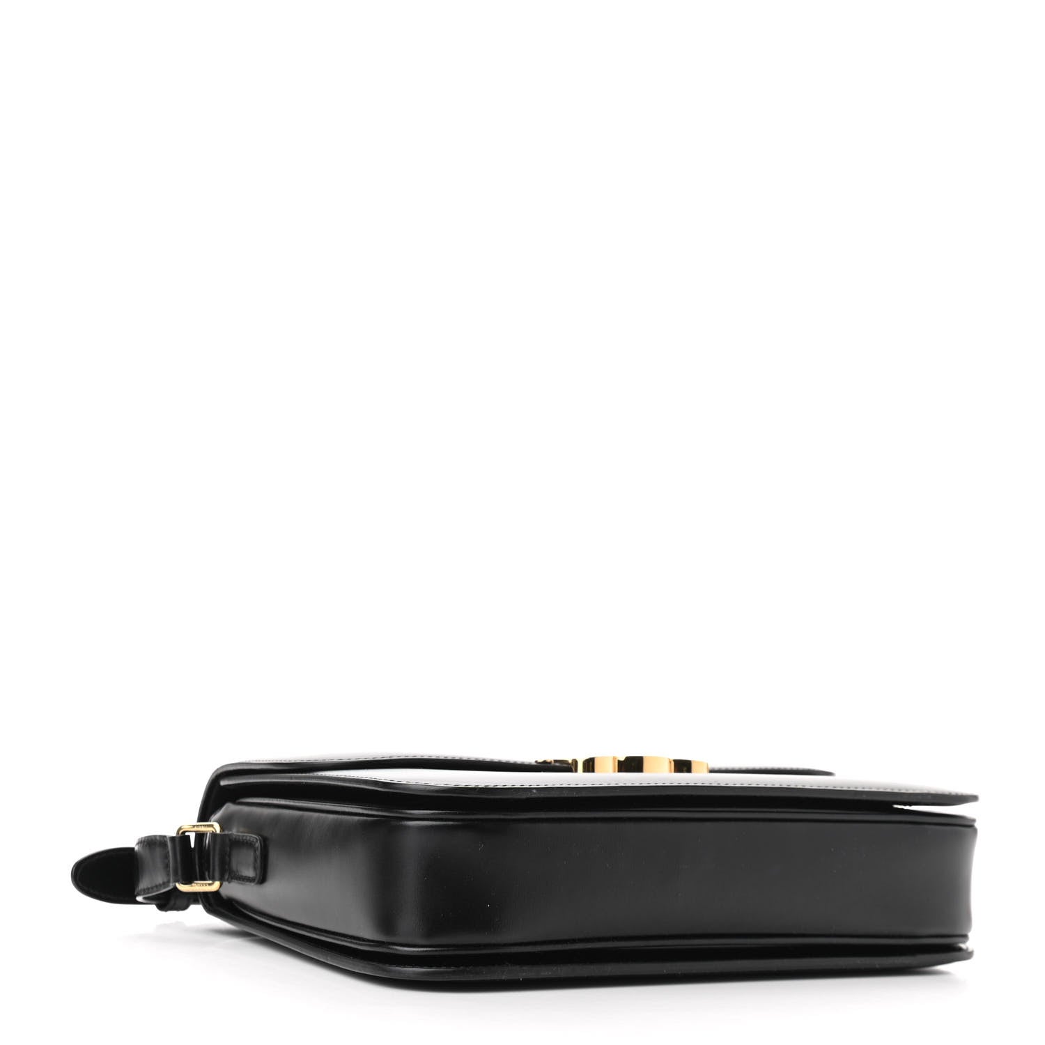 Celine Shiny Calfskin Large Triomphe Black 4 of 10
