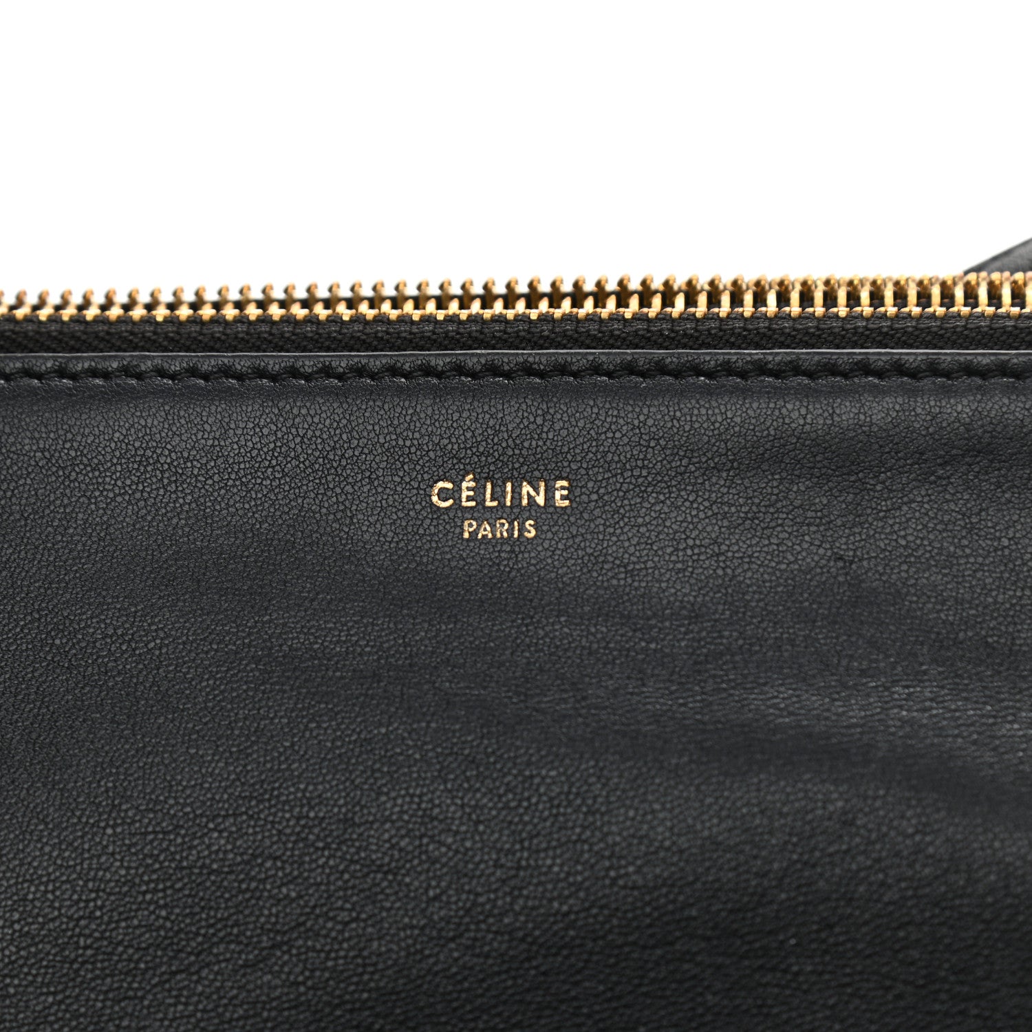 Celine Lambskin Large Trio Crossbody Bag Black 8 of 14