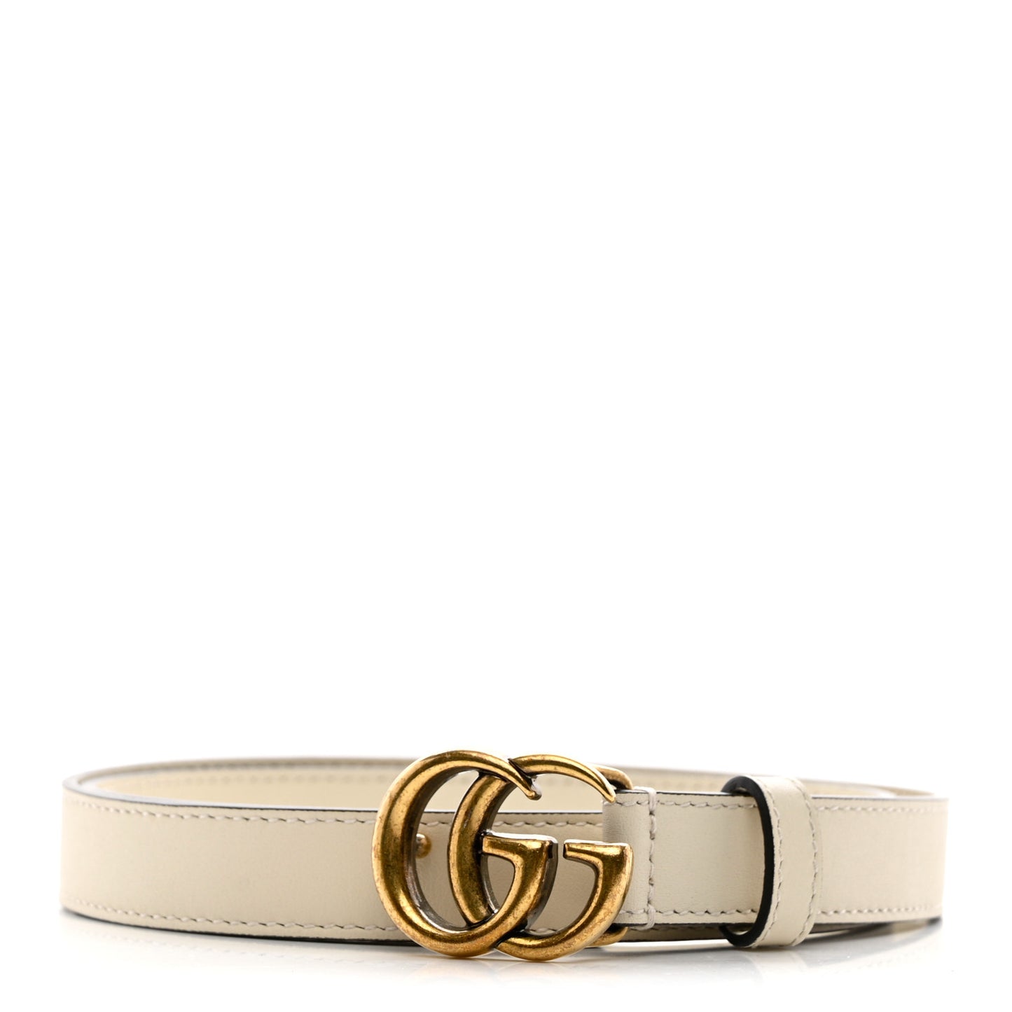 Calfskin Double G 20mm Belt 75 30 Mystic White