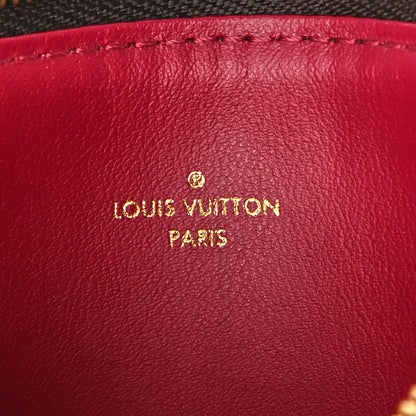 Louis Vuitton Monogram Felicie Chain Wallet Zippered Insert Fuchsia 6 of 7