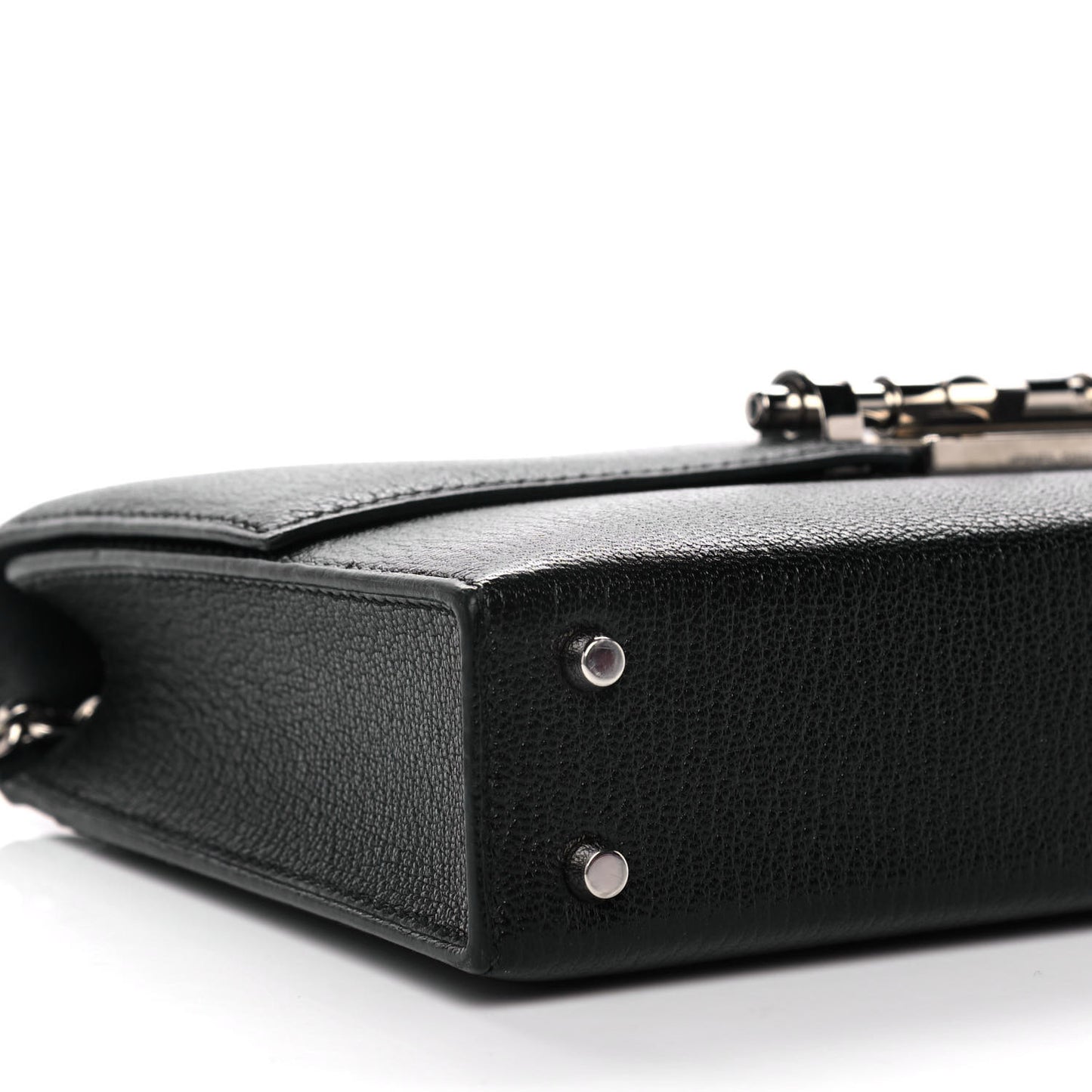 Chevre Mysore Mini Verrou Chaine Bag Black