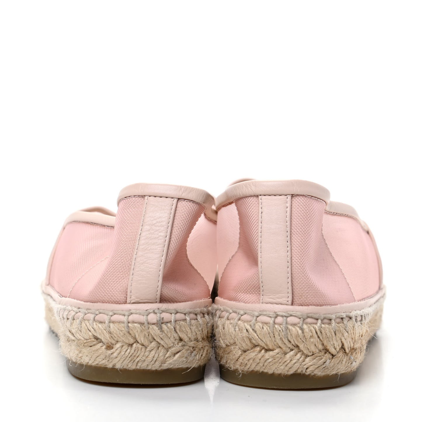 Mesh Grosgrain CC Espadrilles 39 Pink