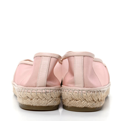 Chanel Mesh Grosgrain CC Espadrilles 39 Pink 6 of 8