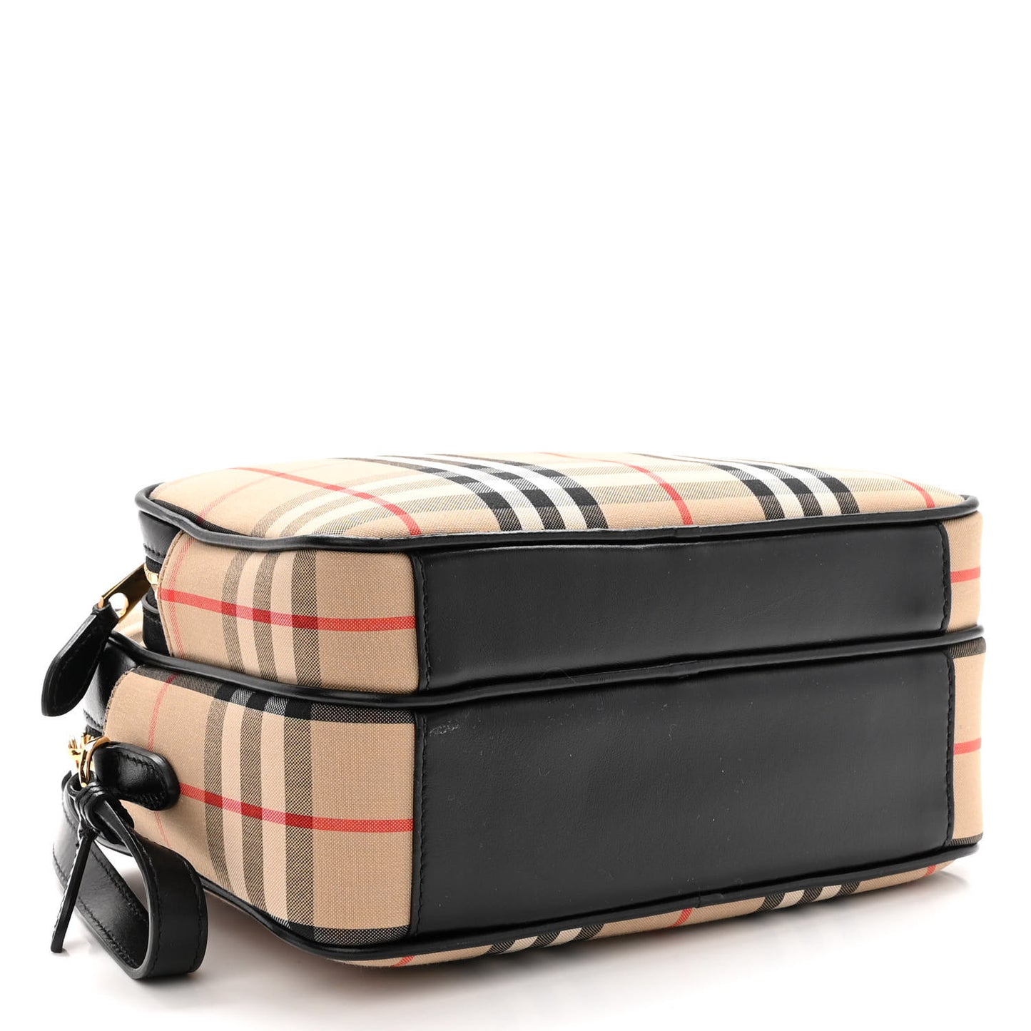 Calfskin Vintage Check Medium Camera Bag Archive Beige